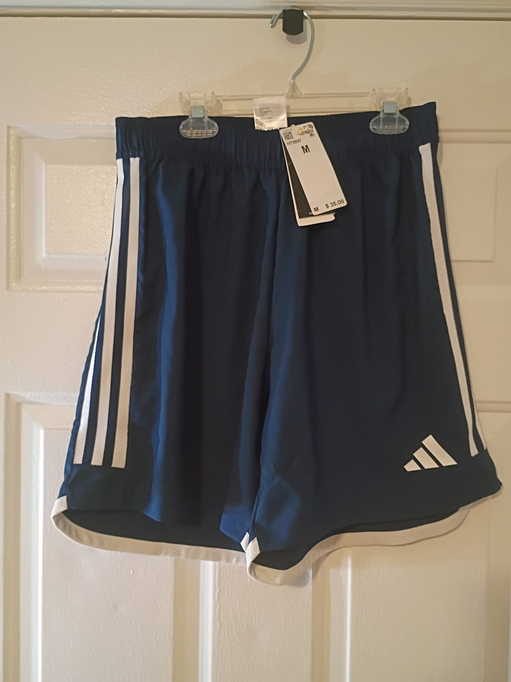 adidas Navy and White Training Shorts
